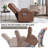 Brown PU Power Lift Recliner - 8-Point Massage, Lumbar Heating, USB, Cup Holders, Infinite Position-1181442302