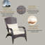 Chaise de patio avec coussins (coussin beige)-298970472