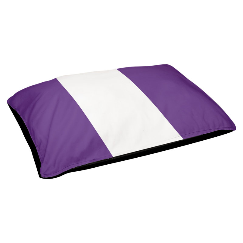 Coussin Designer, Grand (L 40 po x l 50 po), Mauve / blanc / mauve