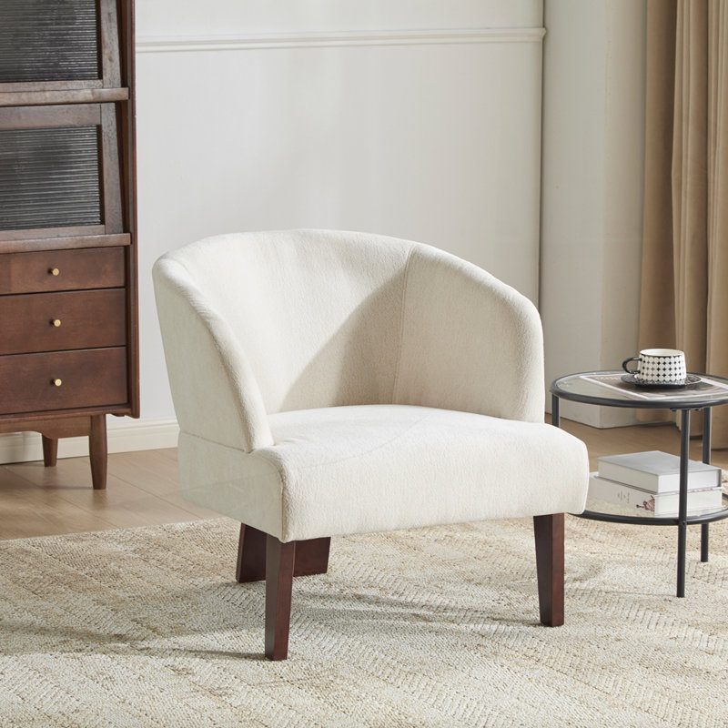 Méridienne d'inspiration Mid-Century, Beige