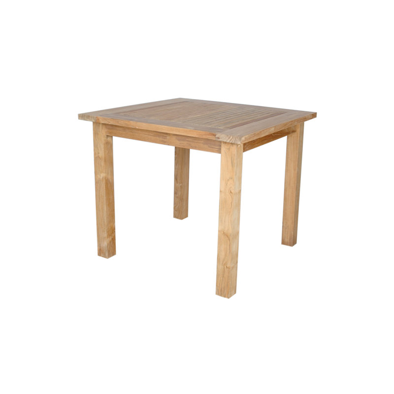 Grewitz Outdoor Square Teak Side Table