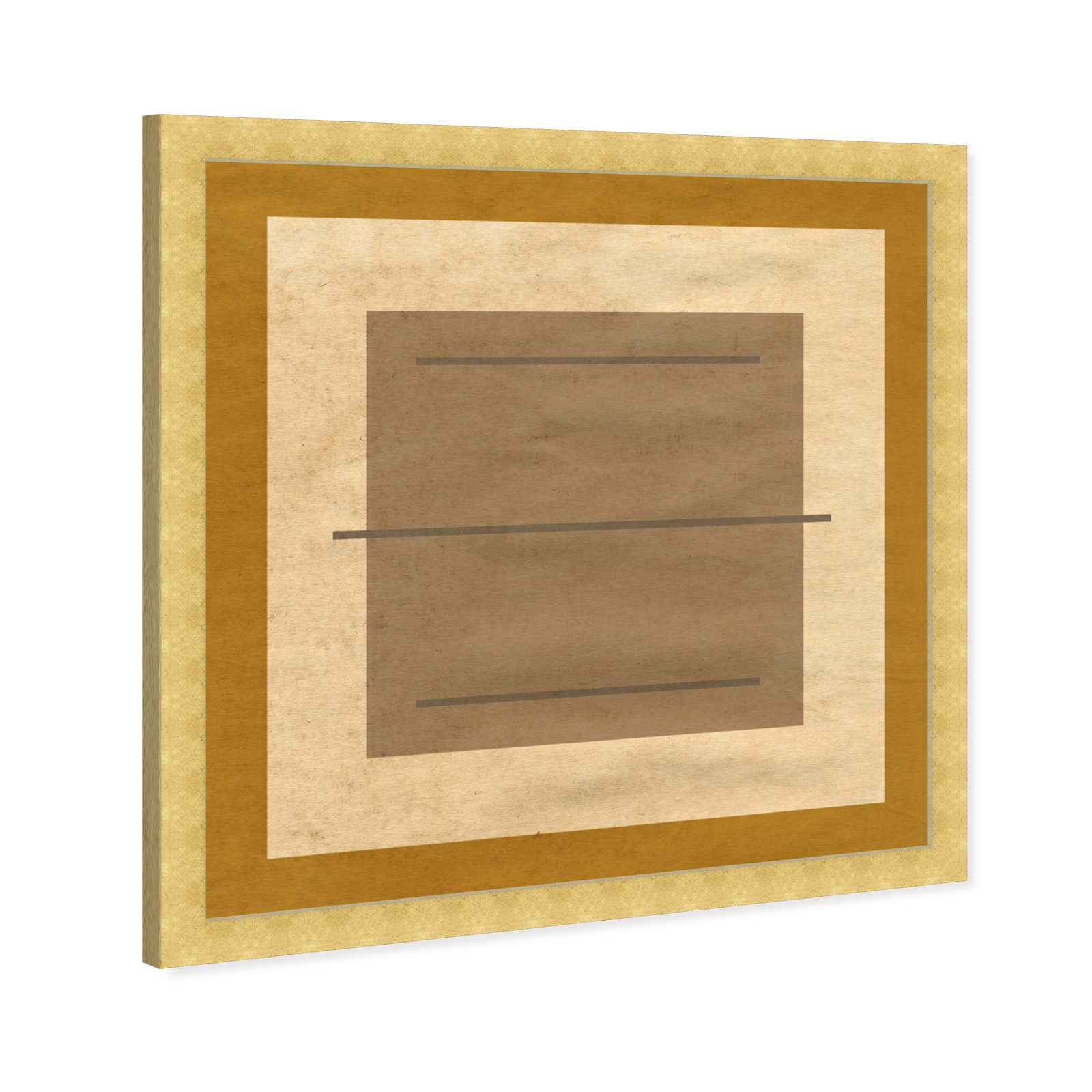 Amarillo Alberto Print by Oliver Gal, 42" H x 42" W x 0.5" D, Gold