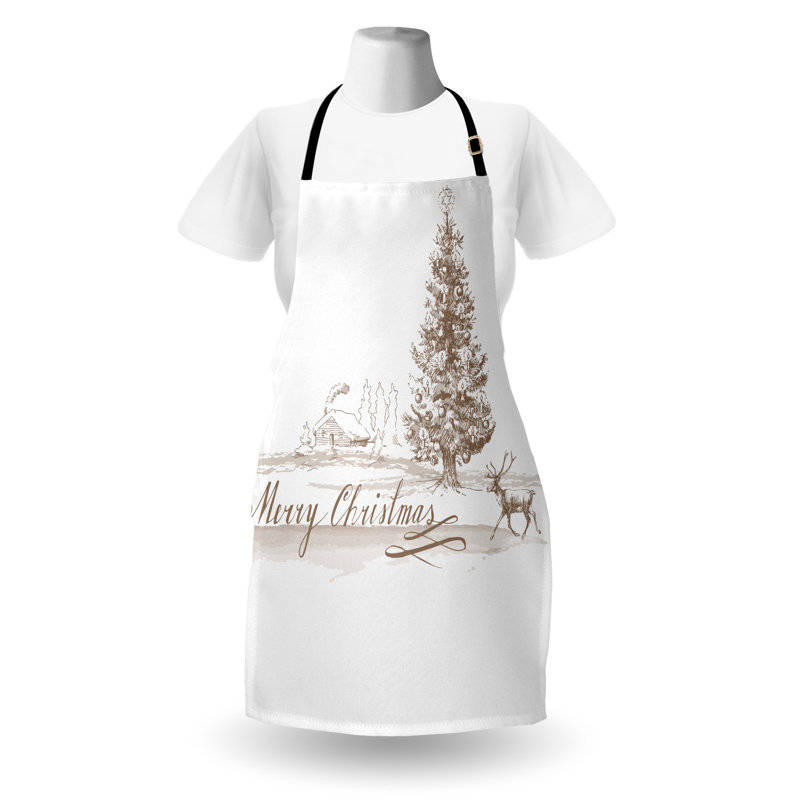 Christmas No Pattern Bib Apron