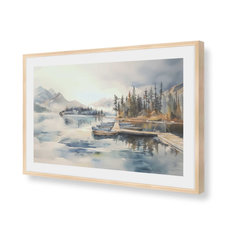 Harbour of Stillness, reproduction encadrée, H 13 po x l 17 po, Érable brut