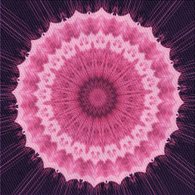 Noir/Tapis décoratif rose