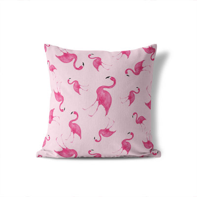 Summer Flamingo Outdoor Pillow