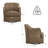 Fazio Genuine Leather Swivel Barrel Chair-1576489783
