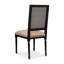 Chaise d'appoint en tissu Cane