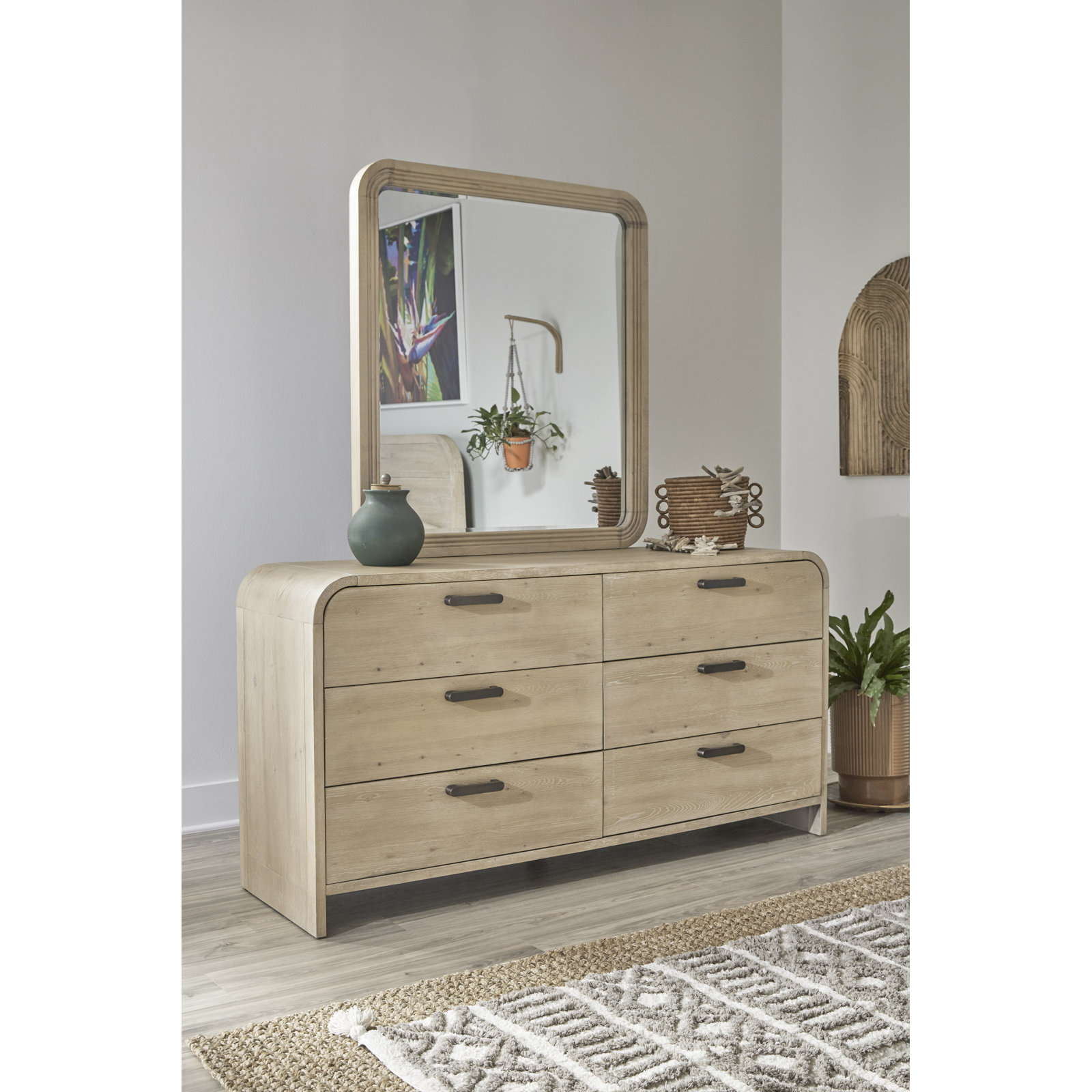 Laney 6 - Drawer Dresser with Mirror