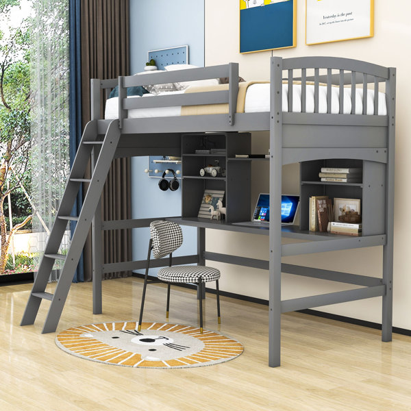 Harriet Bee Decklyn Kids Twin Loft Bed & Reviews | Wayfair