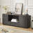 64-Inch Wavy TV Stand, Rounded Sideboard, Storage Cabinet, Wooden Vertical Stripe Cabinet For Living Room/Bedroom/Entryway.-1604617306