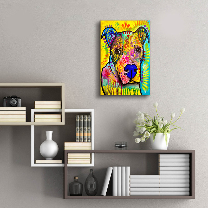  «I Know Some Of ces mots» par Dean Russo, art mural en verre acrylique, 16 po x 24 po, H 24 po x l 16 po