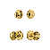 Nostalgic Warehouse Classic Rosette Entry Set with Egg & Dart Knob
