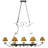 Laramie Steel Handcrafted Oval Chandelier Pot Rack