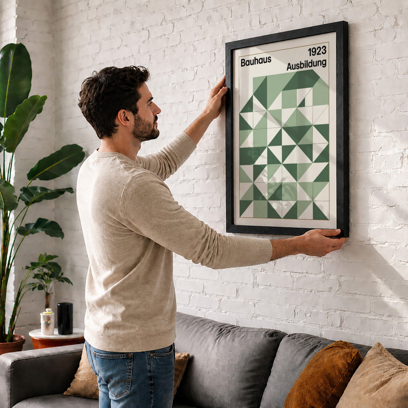 Bauhaus Geometry Geometric - Print, Unframed, A2 - 59.4 x 42.0 cm