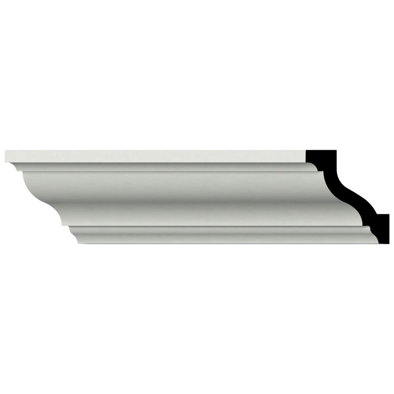 Moulure couronnée Endurathane Valerie, H 1 3/4 po x P 1 5/8 po x F 2 3/8 po x L 96 po, apprêtée en usine