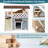 Durable Roof Cat House Outdoor Weatherproof with Scratching,30"D x 22"W x 29"H,Gray