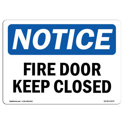 Fire Door Keep Closed Sign