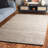 Natural Fiber 867 Flatweave Jute/Cotton No Pattern Rug in Beige-711414677