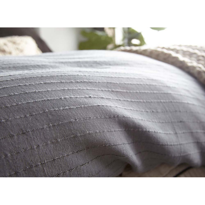 Cambria Linen Duvet Cover, King Duvet Cover, Steel Blue