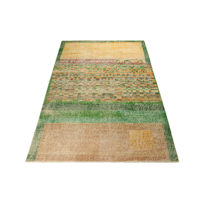 One-of-a-Kind 3'11"x5'11" Hand Knotted Area Rug