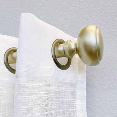Ingeruth Metal Adjustable Single Curtain Rod