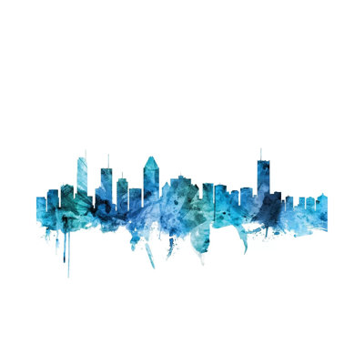 Montreal, Canada Skyline by Michael Tompsett - 1 Piece Wrapped Canvas Wall Art