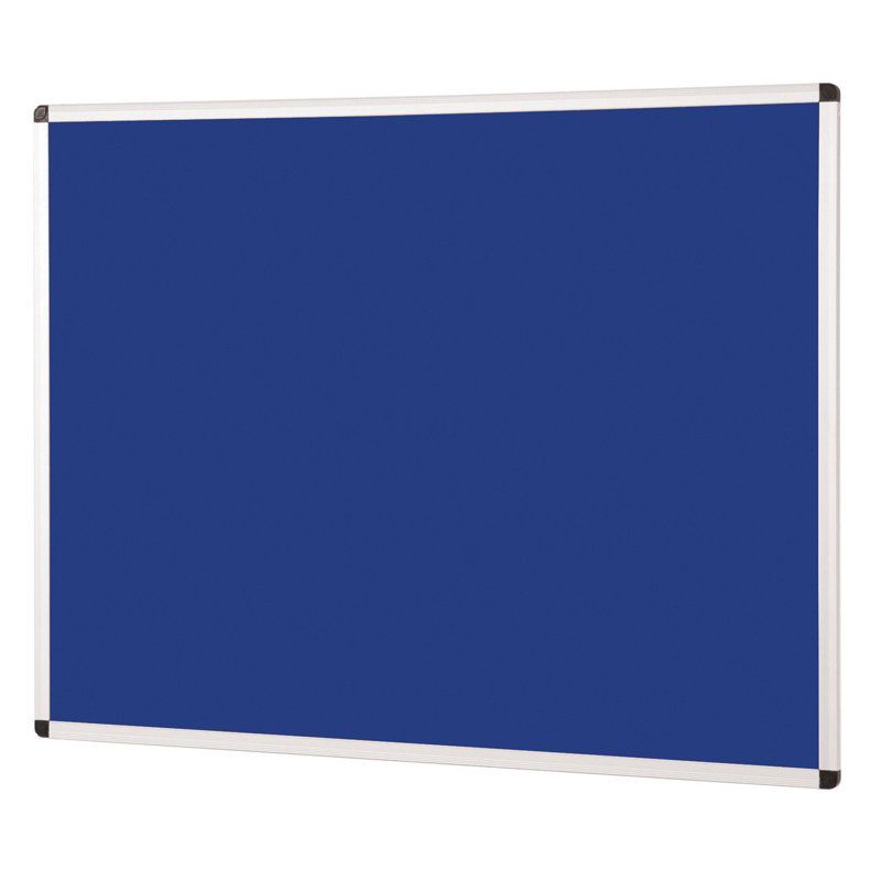 Wall Mounted Bulletin Board, Blue, 60 cm H x 90 cm W
