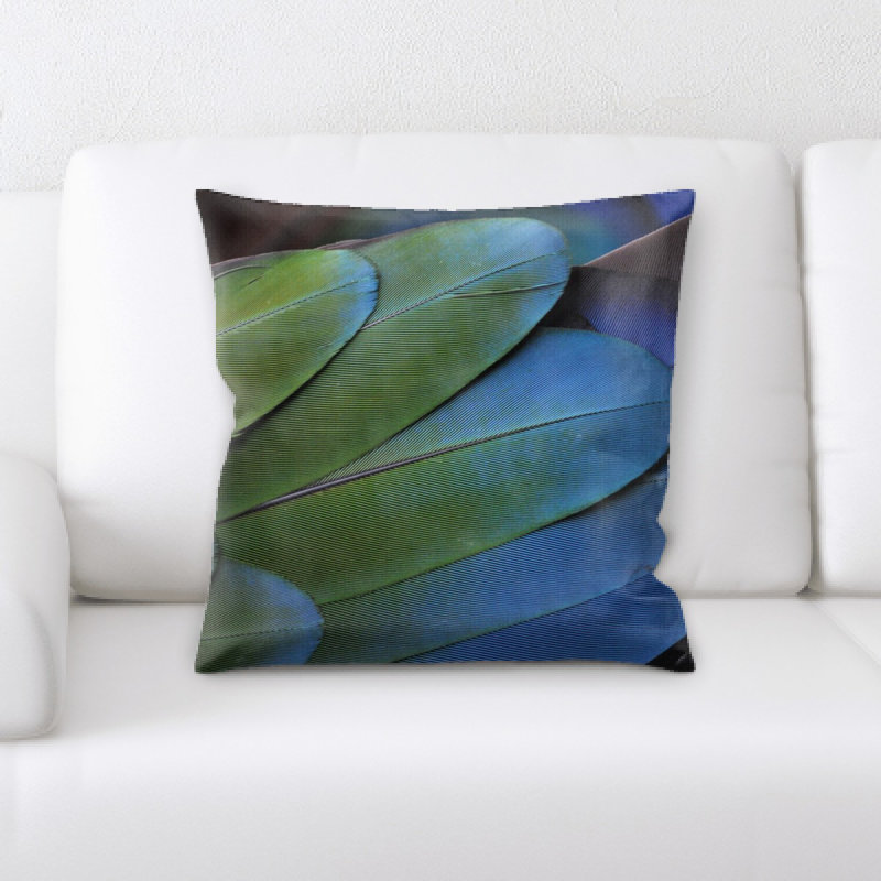 Housse et insert de coussin carré en plumes