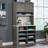 Hutch with Craft Storage, Brown finish