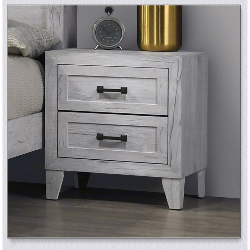 Finition délavée délavée de la table de chevet 1pc