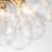 Ahona 3 - Light Dimmable Semi Flush Mount With 13 Clear Glass Bubble Ball-1657388361