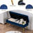 Renata Velvet Upholstered Storage Bench with Nailhead Trim-548413928