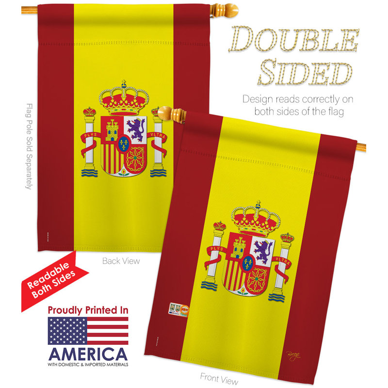 Drapeau de maison en polyester 2 côtés 3 pi 3 po x 2 pi 2 po