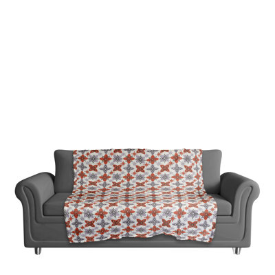 Jeté à motif floral 