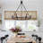 Adriana 6-Light Dimmable Steel Wagon Wheel Chandelier with Sloped Ceiling Adapter-2082928508