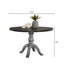 Iris Round Pedestal Wood Dining Table