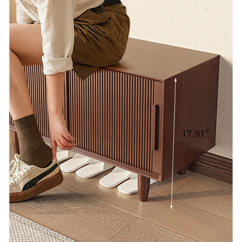 Banc de rangement Mid-Century