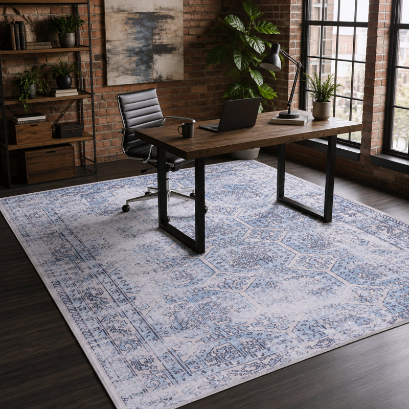 Vintage Look Cotton and Chenille Flatweave Area Rug, 200 x 300 cm