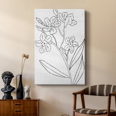 Botanical Sketch II -Custom Wrapped Gallery Cavas