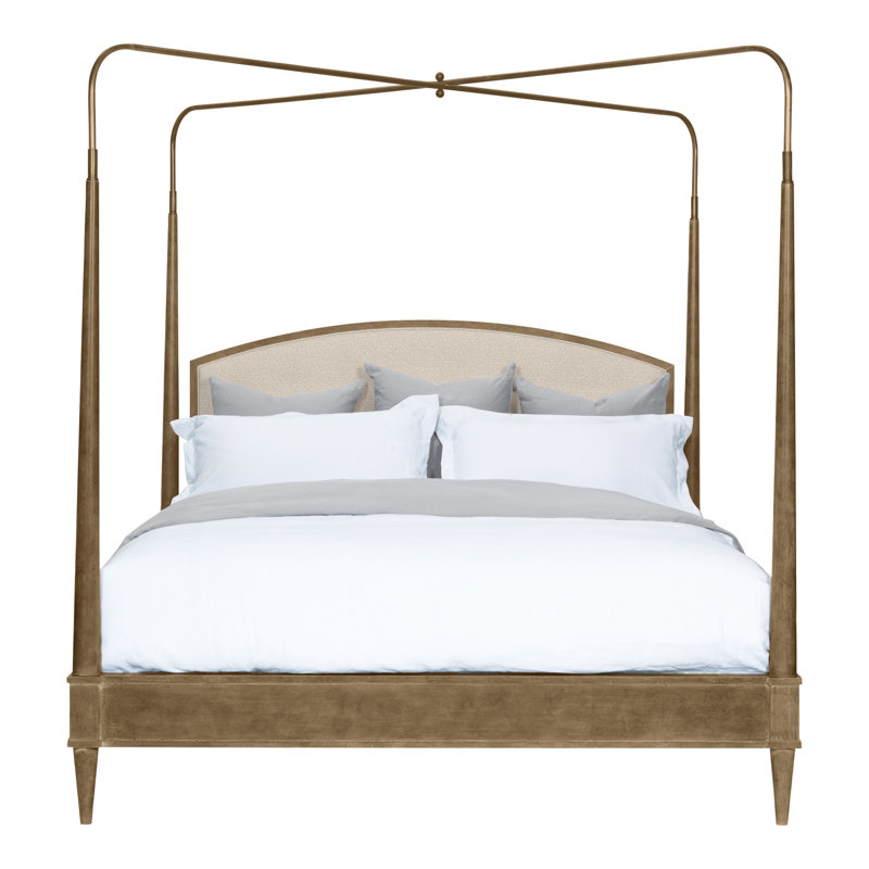 Anderkit Upholstered Canopy Bed, Hampton, Nadia Steam