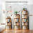Space-saving 5 Tier Mdf Round Bookshelf For Bedrooms And Living Rooms - 360° Rotating Elegant Modern Design