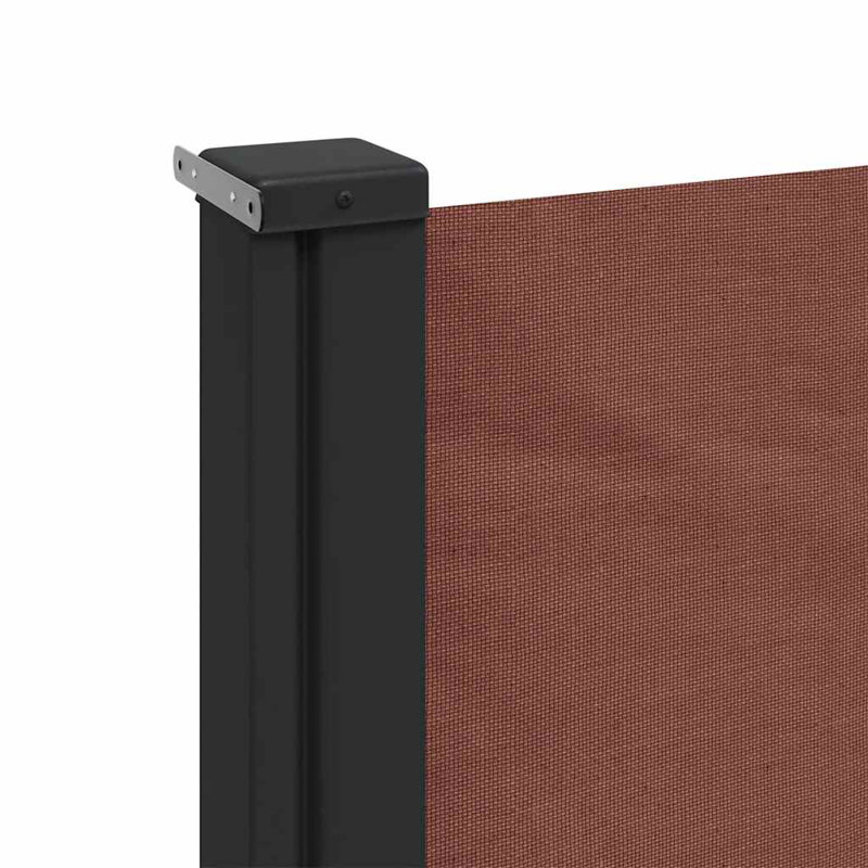 Vidaxl Retractable Side Awning, Brown, 39.4" x 118.1"