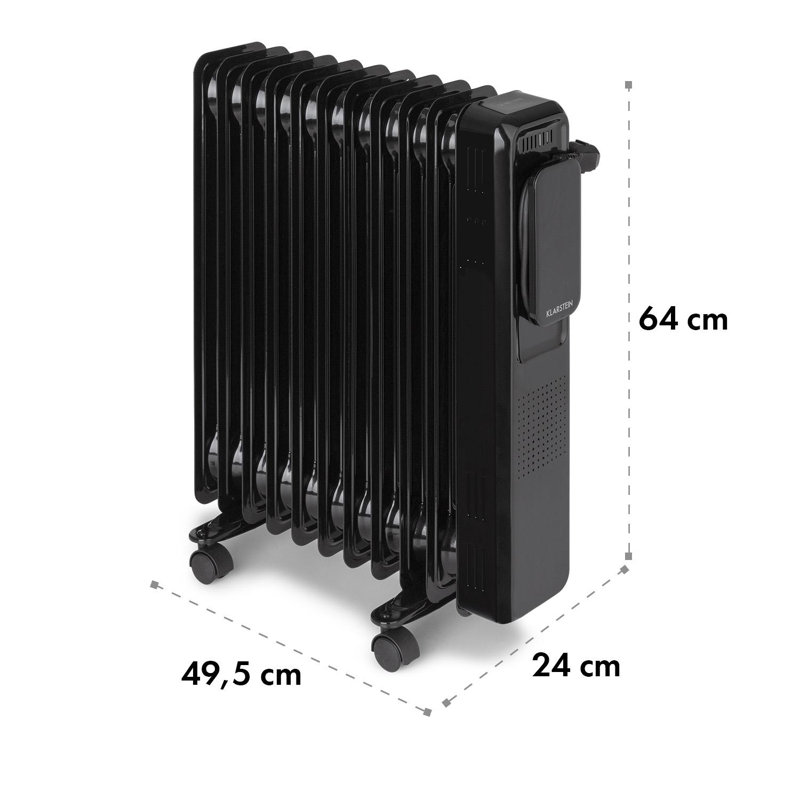 Vertical Standard Radiator, Black