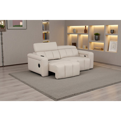 Dallas Leather 3 Seater Power Recliner Sofa