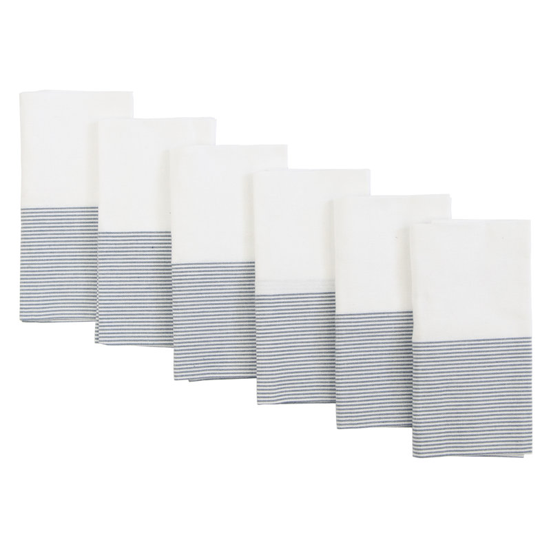 Harmony Stripe Napkins - 18" X 18", Blue