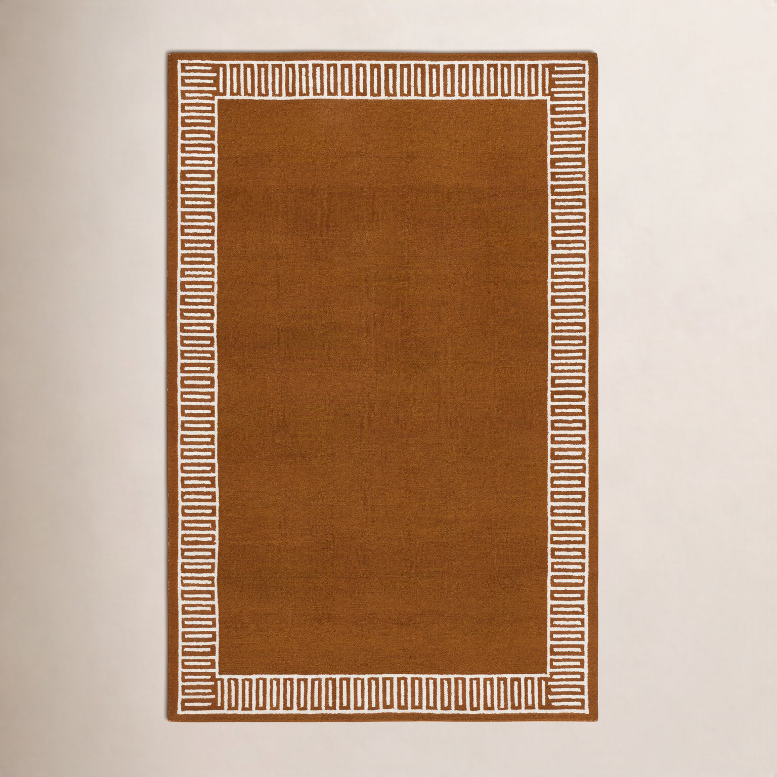 Hand-Tufted Geometric Wool Rug, Rectangle 8' x 10'
