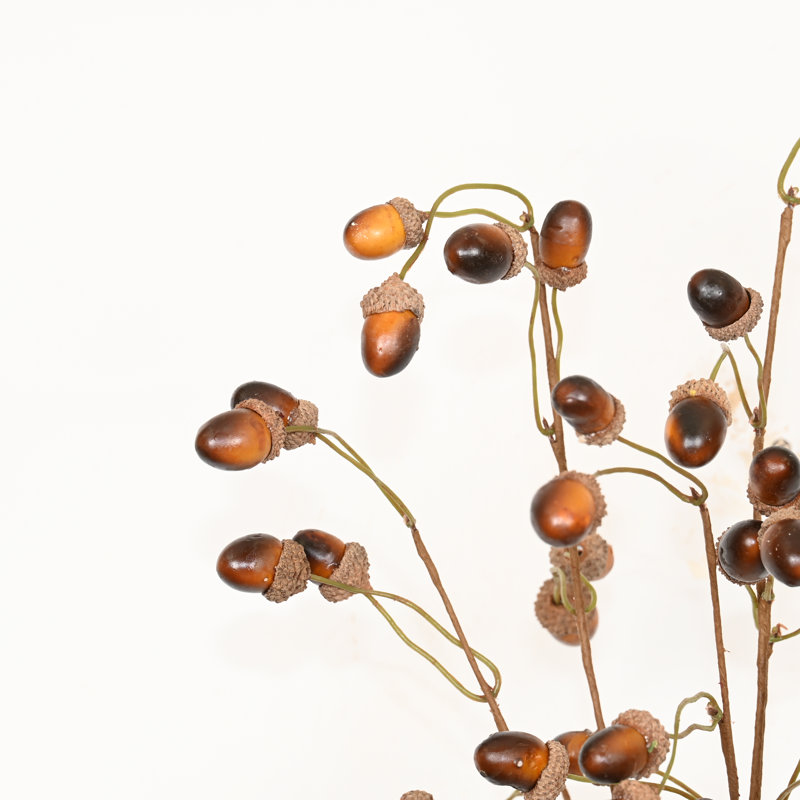 Branche de gland artificielle 36 po pour remplisseur de vase, jets de feuillage long d'automne pour l'hiver, décor de pièce maîtresse de table de bureau à domicile