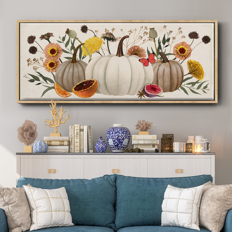 Harvest Time- Framed Canvas, 20" H x 50" W