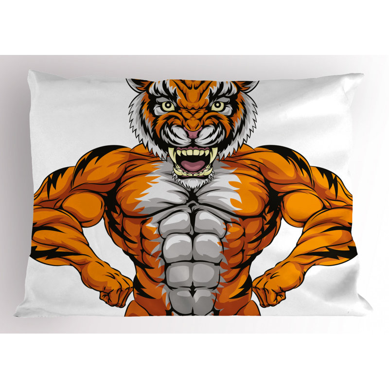Tiger Polyester Sham Set, Twin